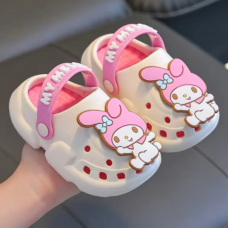 Children'S Fashion Cute Hello Kitty Sandals Slippers Cinnamoroll Cartoon Anime Garden Sandals Home Bathroom Bathing Anti-Slip