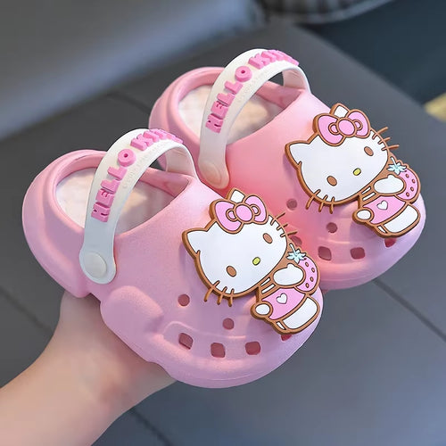 Children'S Fashion Cute Hello Kitty Sandals Slippers Cinnamoroll Cartoon Anime Garden Sandals Home Bathroom Bathing Anti-Slip