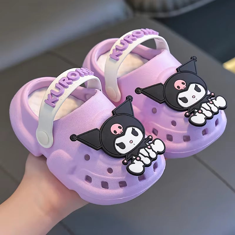 Children'S Fashion Cute Hello Kitty Sandals Slippers Cinnamoroll Cartoon Anime Garden Sandals Home Bathroom Bathing Anti-Slip