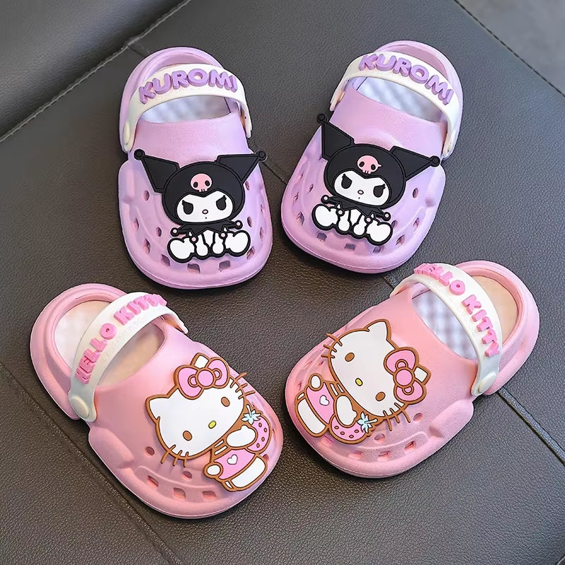 Children'S Fashion Cute Hello Kitty Sandals Slippers Cinnamoroll Cartoon Anime Garden Sandals Home Bathroom Bathing Anti-Slip